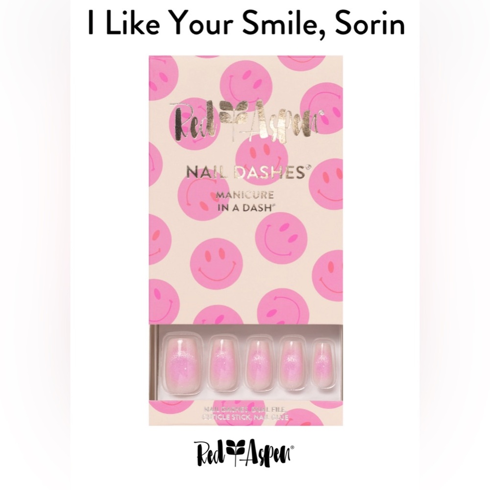 Red Aspen Pink Nail Dashes
I Like Your Smile, Sorin Medium Coffin Cat Eye B6f